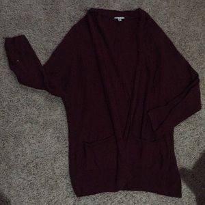 Burgundy cardigan